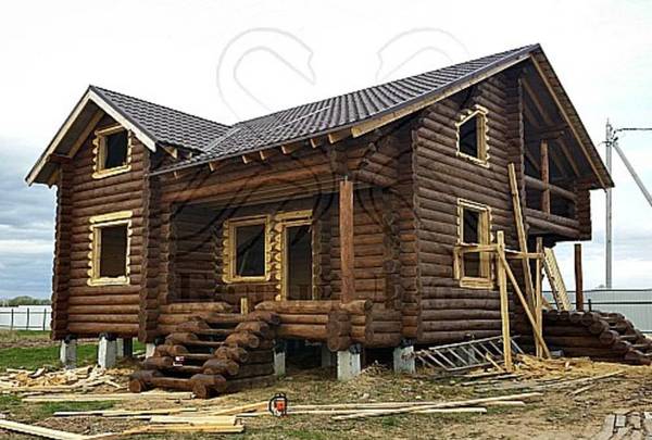 Фото Деревянное домостроение. Зимний лес