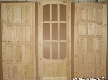 Фото Двери деревянные из массива сосны осины