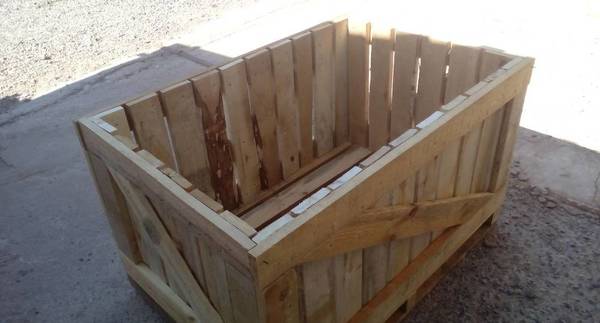 Фото Ящик деревянный для хранения и транспортировки овощей
