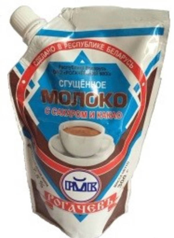 Фото Молоко сгущенное с сахаром и какао