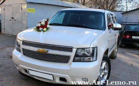 Фото Chevrolet Tahoe на обслуживание свадеб, торжеств, встреч.
