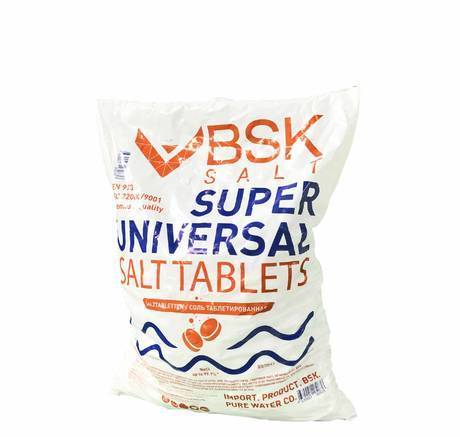 Фото Соль таблетированная BSK Super Universal, 25 кг, пищевая