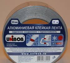 Фото Алюминиевая клейкая лента Unibob 50мм Х 25м