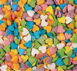 Фото Посыпка для мороженого и десертов Сердечки разноцветные, 750
