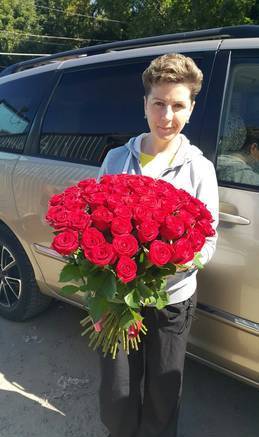 Фото Купить букет из 51 розы в Липецке