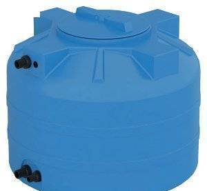 Фото Емкость (бак) для воды на дачу 2000 литров Акватек, синий