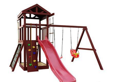 Фото Деревянная детская площадка для дачи "Башня Фани Gride"