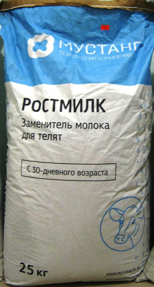 Фото Заменитель цельного молока Ростмилк (Мустанг) 16% (25кг)