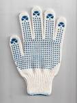 фото Перчатки Х/Б с ПВХ 5 нит.7,5 класс (белые) Gloves with PVC c