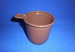 Фото №2 Пластиковая одноразовая чашка кофейная 200мл, коричневая