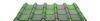фото Черепица "Ондувилла" (1,06х0,40) цвет - зелёный