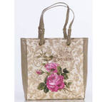 фото Женская сумка из гобелена со стразами "Роза"