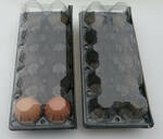 Фото №2 Упаковка для яйца 10-ти гнезд ПЭТ черн.низ/прозр.верх