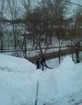 фото Уборка снега и сосулек с крыш в г. Ульяновске