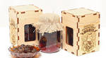 фото Сувенир " Варенье из сосновых шишек в кедровой коробке "