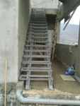 фото Лестница из черного метала