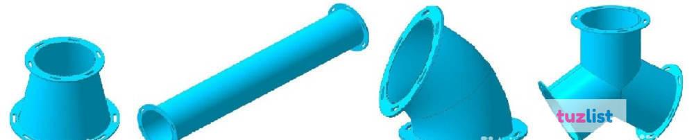 струегаситель (гаситель потока 80х35). самотеки элеваторные. зернопроводы самотеки зерновые. самотечная труба зернопровод. труба самотечная с фланцами 300х3мм.