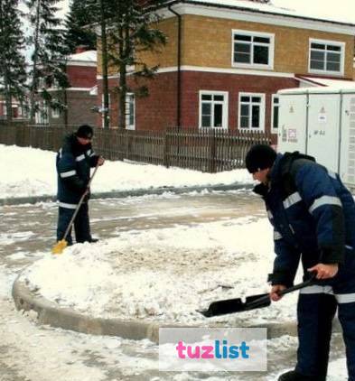 Фото Уборка снега и наледи вручную