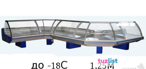 Фото Витрина морозильная, -18С, 1.25м, Парабель