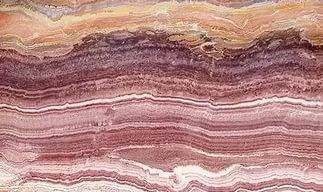Фото Лестница из натурального камня розовый травертин