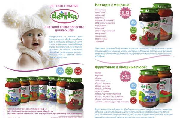 Фото Фруктово-ягодноые, овощные пюре для детского питания белорус