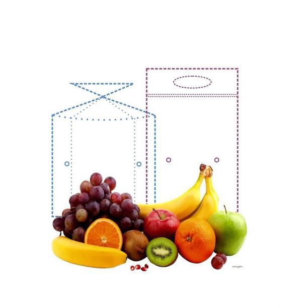 Фото Пакеты для фасовки фруктов с клейкой лентой