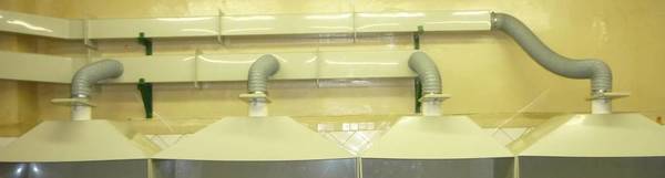 Фото Гибкие воздуховоды, промышленные системы вентиляции