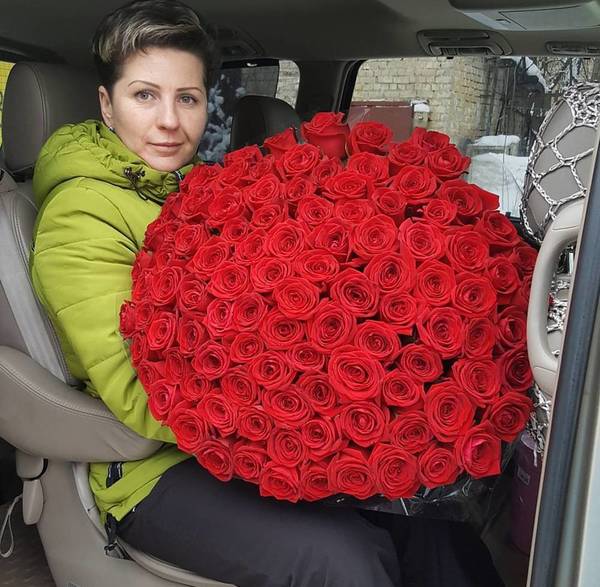 Фото Купить розы в Липецке 101 роза