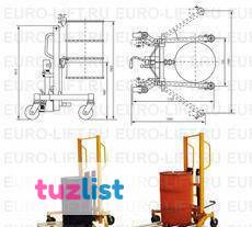Фото Штабелер для снятия бочек с поддонов DT400