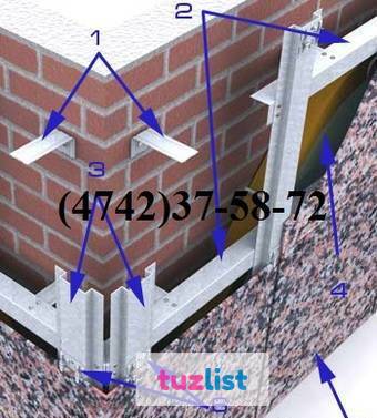 Фото Оцинкованная подсистема под вентилируемый фасад