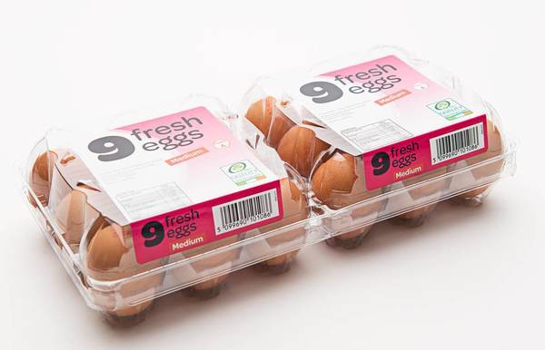 Фото Упаковка на 9 яиц ПЭТ