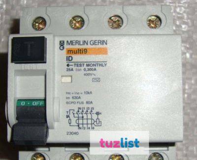 Фото Multi 9 merlin gerin ID 4P 25 300MA(23040)