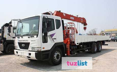 Фото Daewoo Novus 6x4 борт 15т. манипулятор Kanglim KS2056 7т.