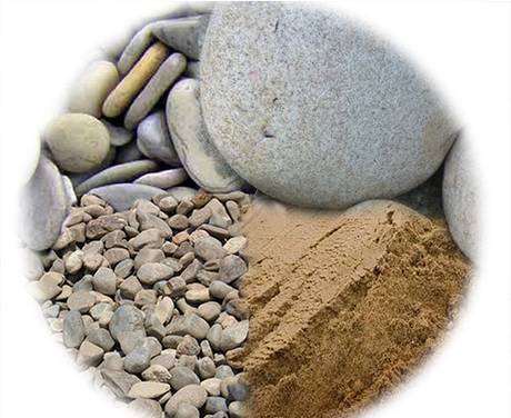 Фото Инертные материалы (песок, щебень, отсев, булыжник,галька )