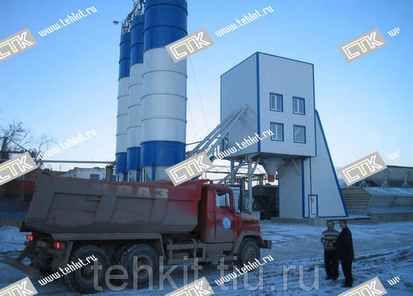 Фото Китайский бетонный завод HZS35