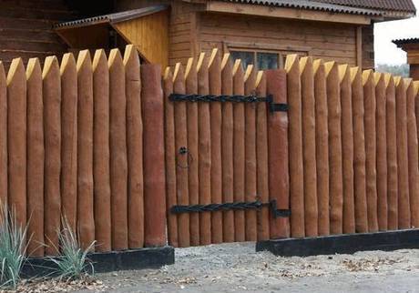 Фото Изготовление заборов и оград из стволов и веток