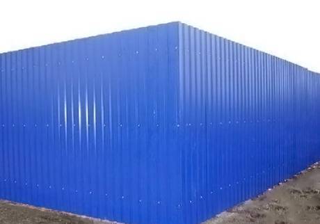 Фото Профлист С20 синий на забор 2 метра в наличии