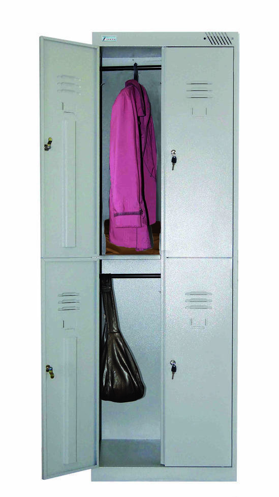 Фото Металлический шкаф для одежды для раздевалок