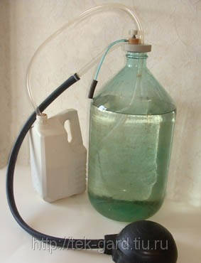 Фото УНЖ-2Б для безопасного перекачивания кислот щелоч из бутылей