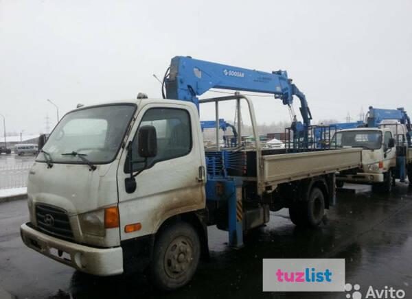 Фото Грузовик Hyundai Mighty(HD78) с кму Soosan SCS 335 Ю. К.