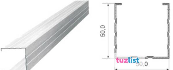 Фото Профиль стоечный ПС 50х50