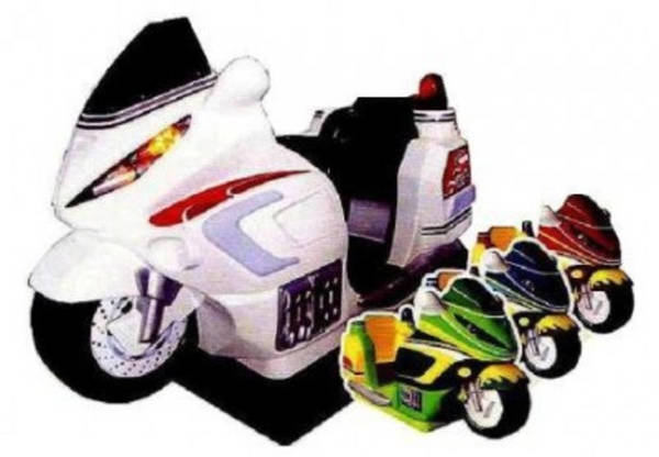 Фото Детский игровой аттракцион Качалка "Мотоцикл" с видеоигрой