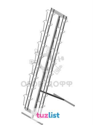 Фото Б.НП.04 Буклетница напольная с дисплеем для открыток 18 ячее