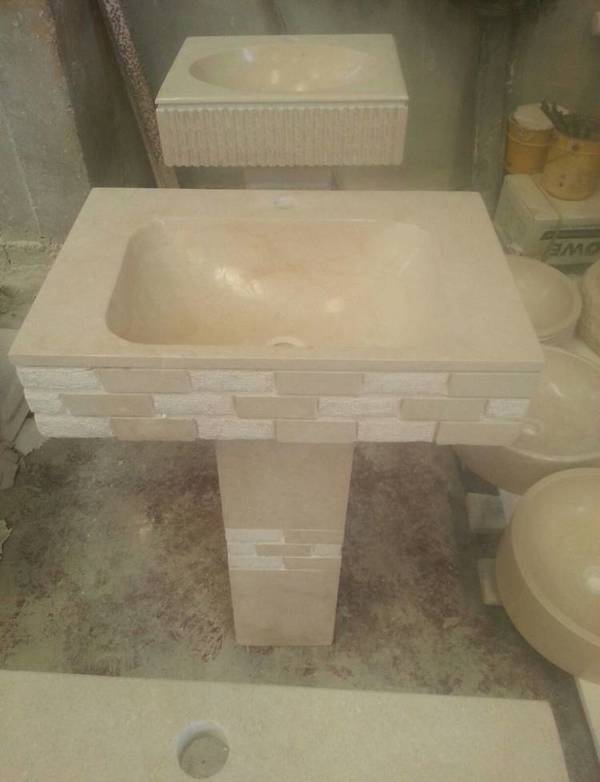 Фото Раковины из мрамора иерусалимского для ванной опт/розница