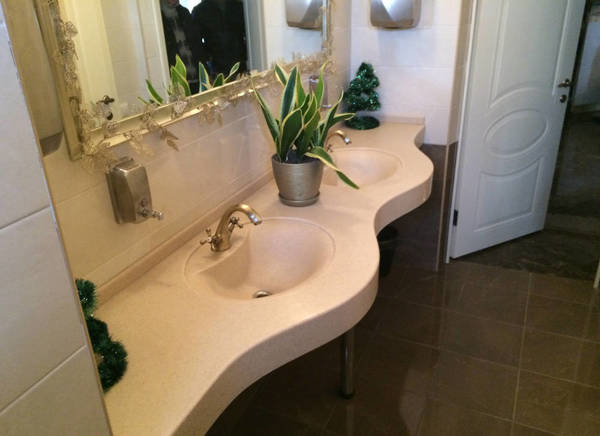 Фото Столешницы в ванную комнату и санузлов на заказ
