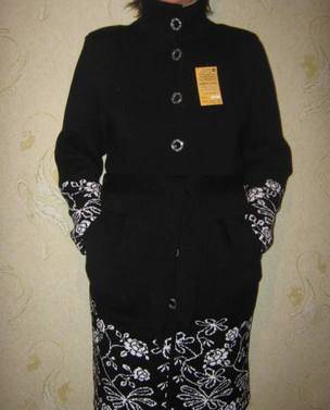 Фото Трикотажные женские пальто оптом от производителя.