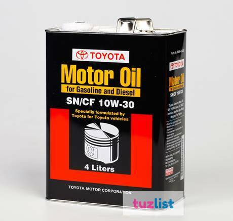 Фото Масло Toyota Motor Oil sn/cf 10W30 (4 л.)