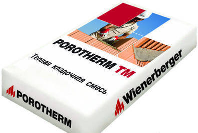 Фото Тёплый кладочный раствор Porotherm TM с перлитом