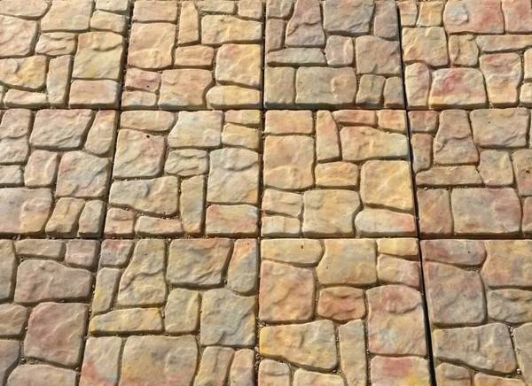 Фото Тротуарная плитка с эффектом натурального камня
