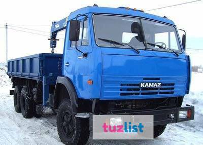 Фото КамАЗ 45143 самосвал с/х с манипулятором Тадано г/п 3т.